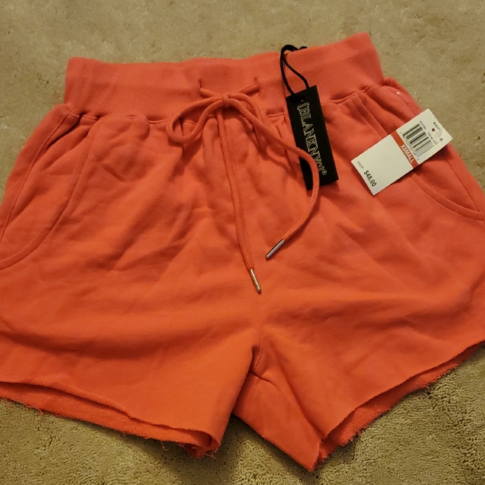 Blank NYC Pink Athletic Shorts Elastic Waistband
